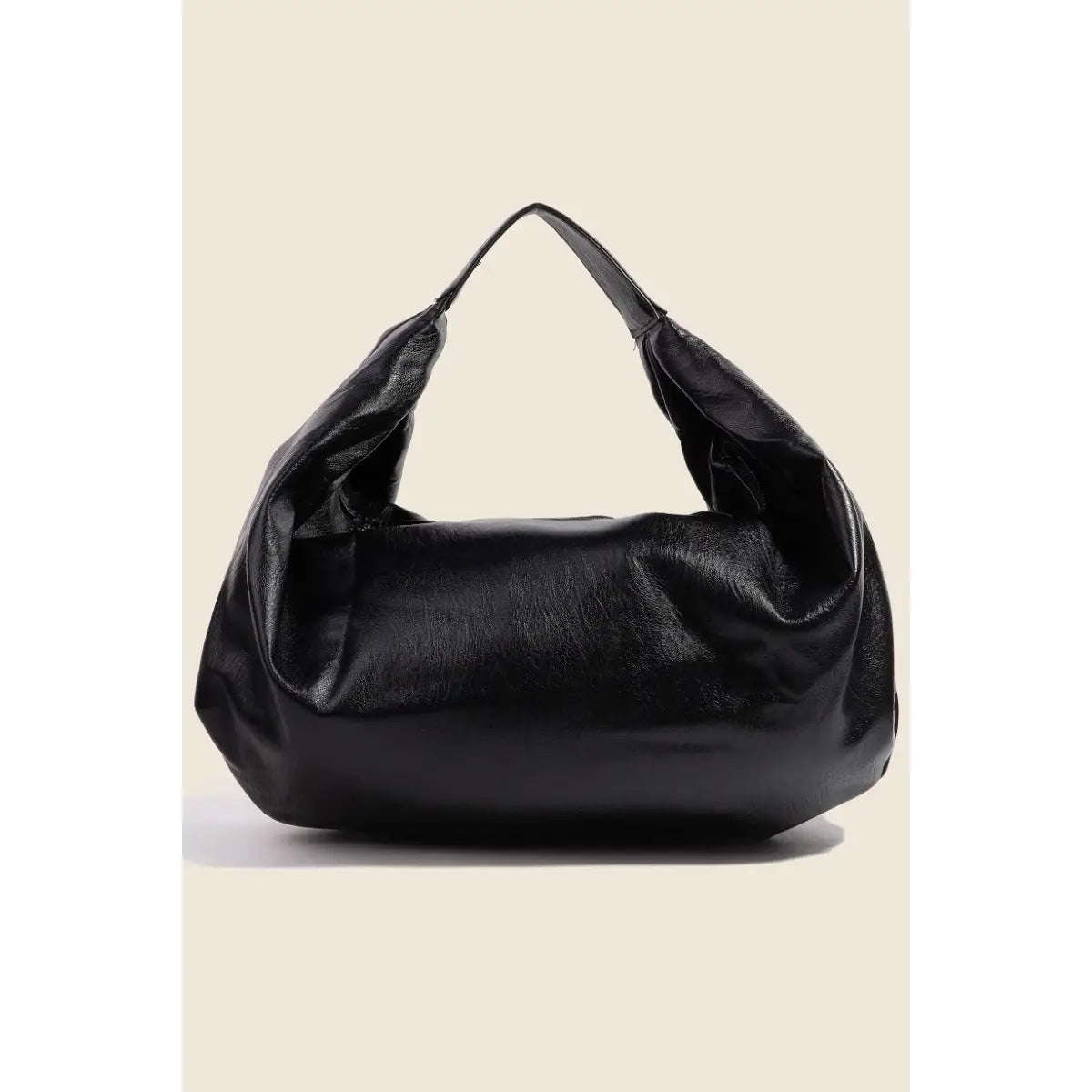 Large Hobo Shoulder Bag black